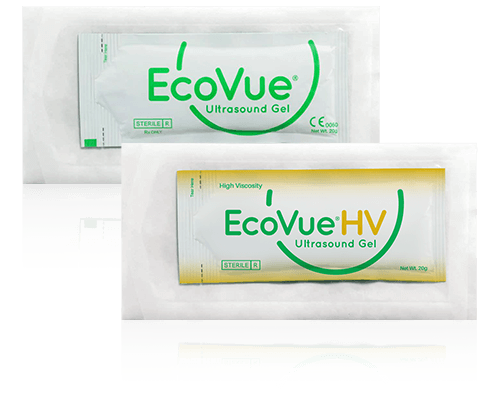 EcoVue Ultrasound Gel Sterile SafeWrap Products - Item #280 & #380